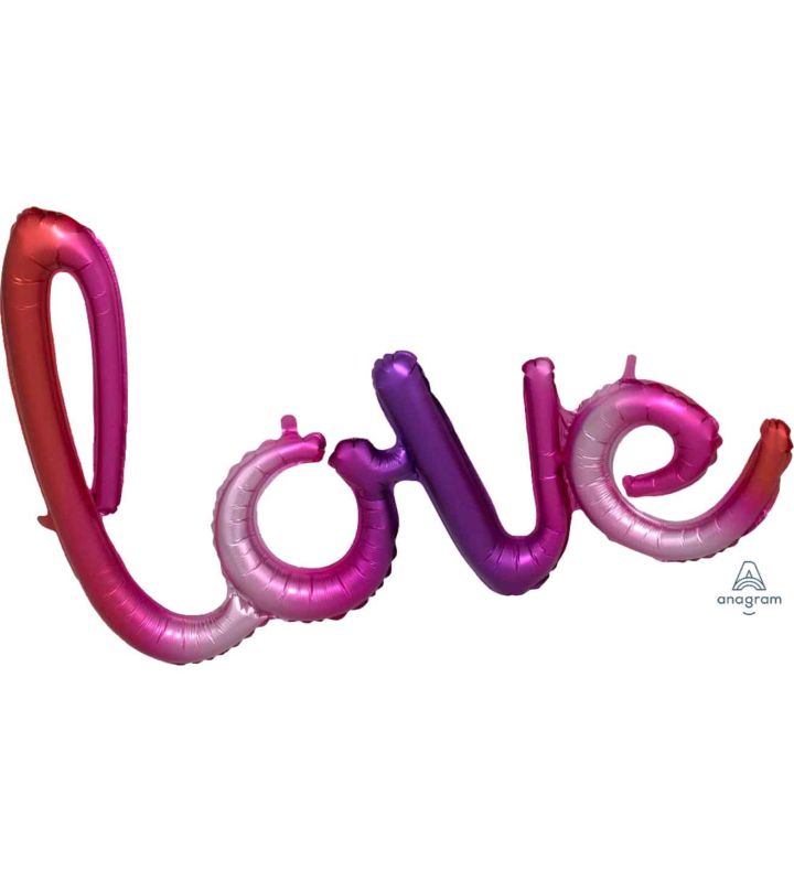 Love Ombre Phrase Foil Balloon