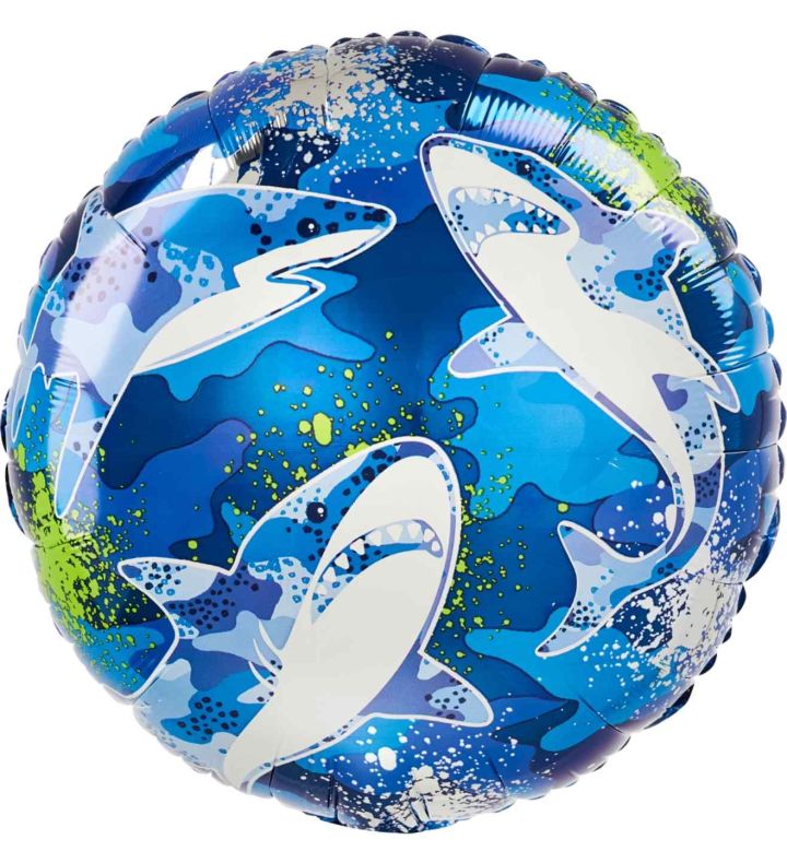 17" Sharks Foil Balloon