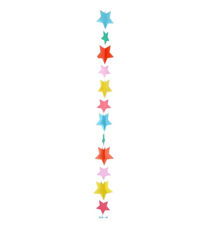 Balloon Tails - Multicolour Stars 1.2m