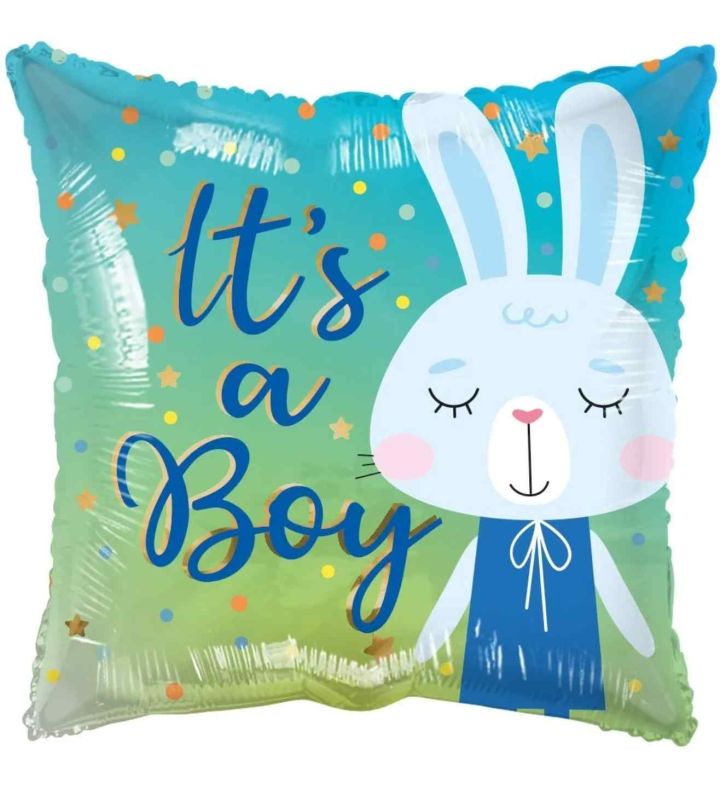 18" Its a Boy Bunny  Foil