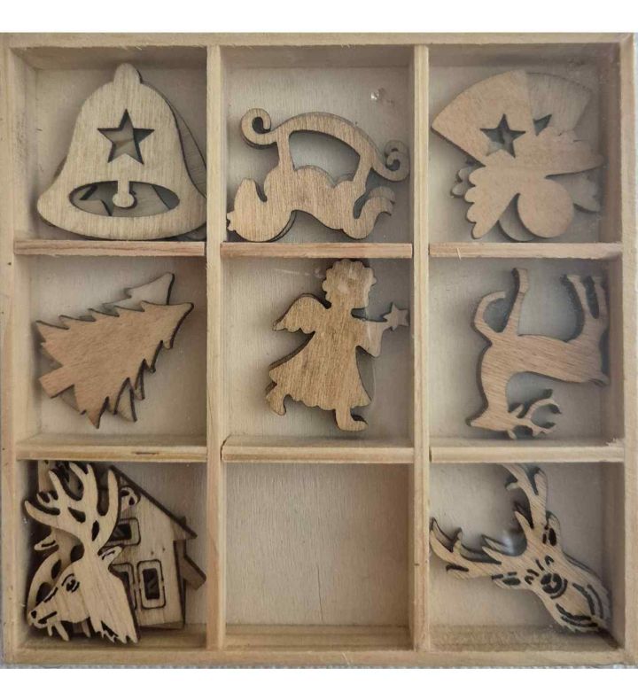 Mini Wooden Christmas Characters