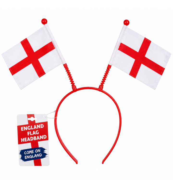 TWIN ST GEORGE FLAGS ON ALICE BAND