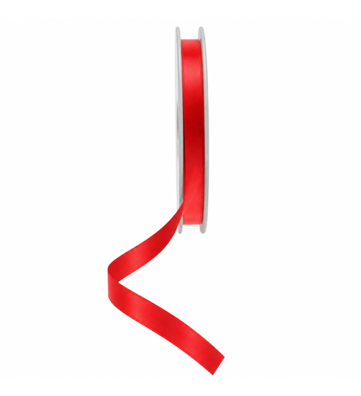 Satin Ribbon Double Faced Red APAC 10mm x 20m