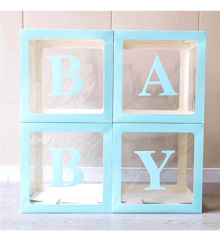 30cm Light Blue Window Box - Pack of 4