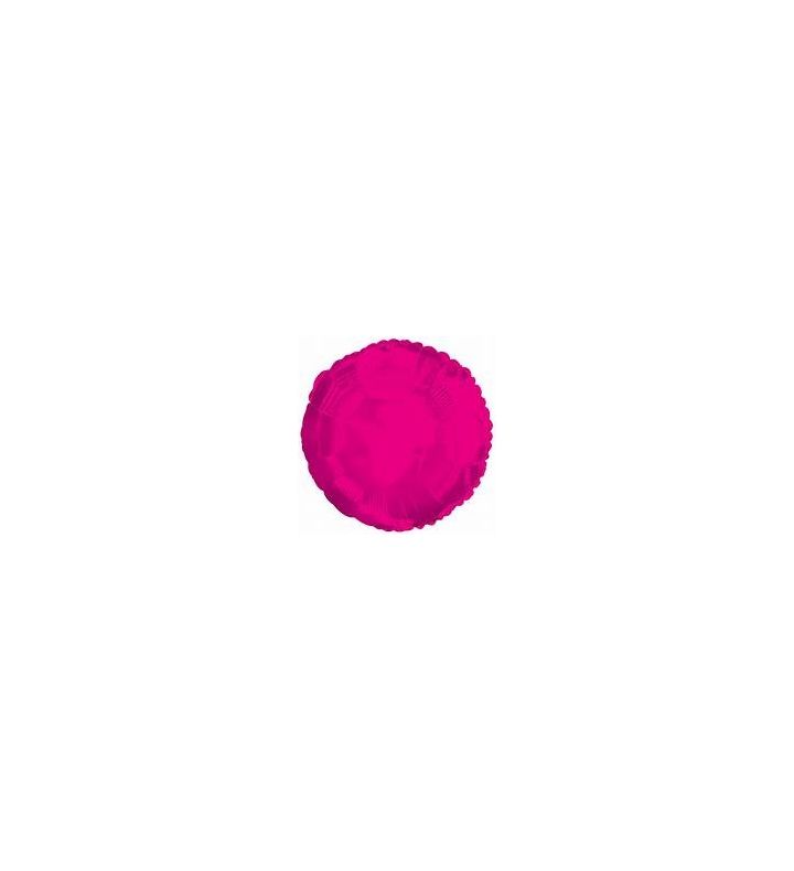 18" North Star Round Pink Round Unpackaged Foil Balloon