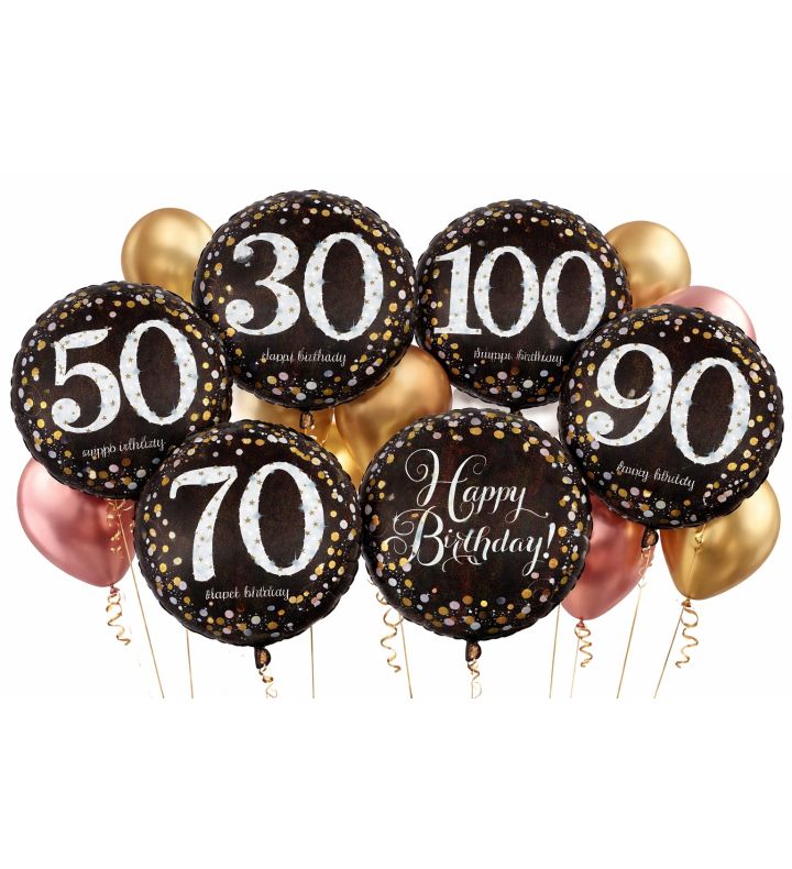 18" Gold Sparkling Celebration Age Options Available