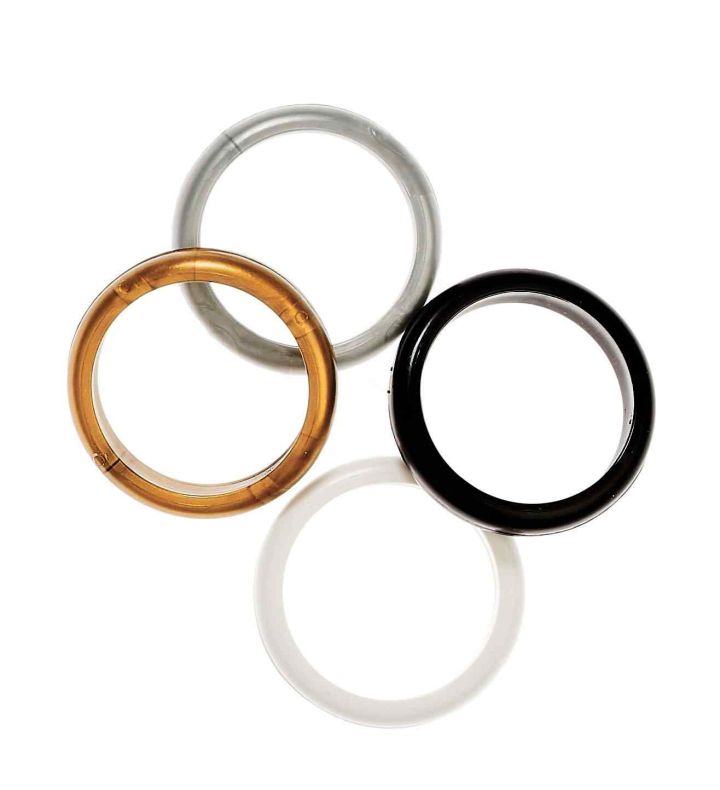Bangle Weights - Gold, Silver, White and Black  7.5cm diameter 100ct