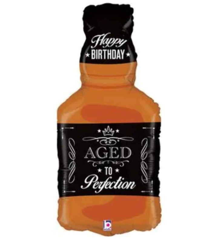 34" Betallic Aged To Perfection Foil Balloon