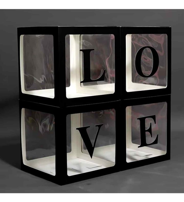 30cm Black Window Box - Pack of 4