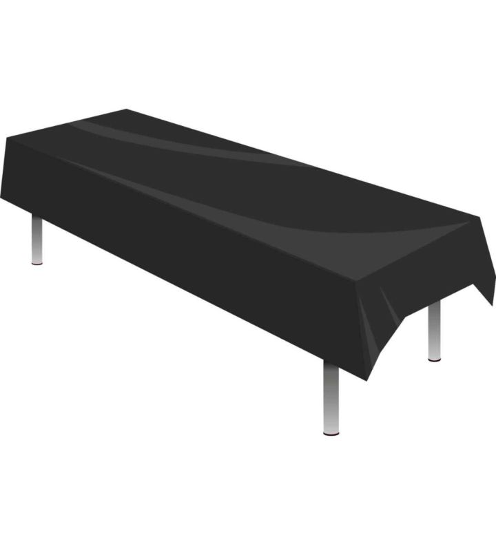 Table Cover Plastic Black Oaktree 1.37m x 2.74m