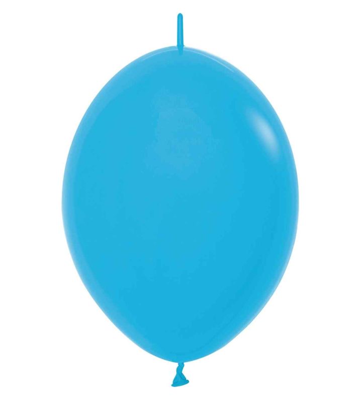 12" Sempertex Link Fashion Blue 040 Latex Balloons 50ct