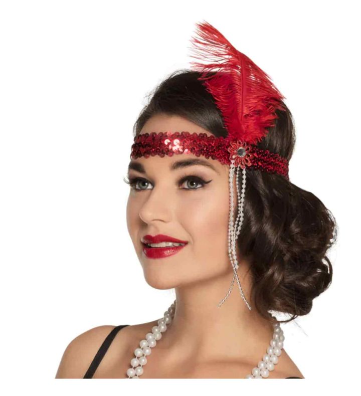 Headband Flapper Red