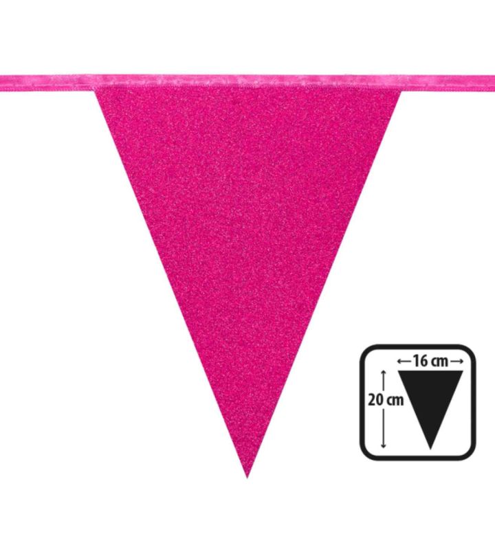Glitter Bunting Pink