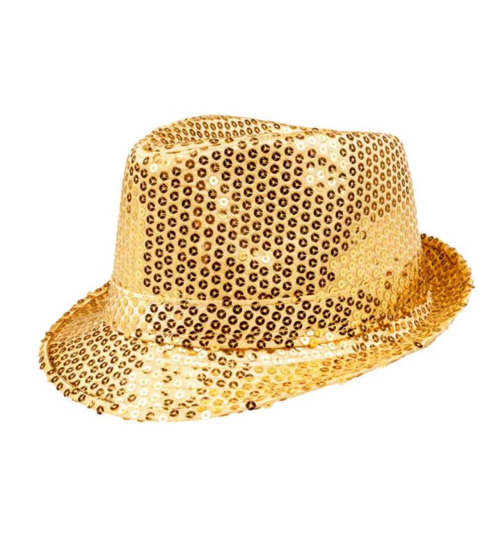 Gold Popstar Sequin Hat