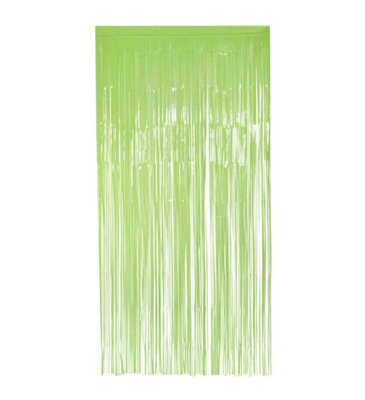 Foil Curtain Neon Green 200cm x 100cm