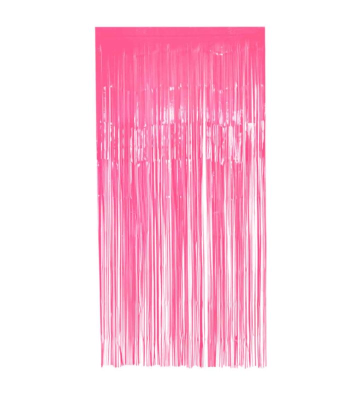 Foil Curtain Neon Pink 200cm x 100cm