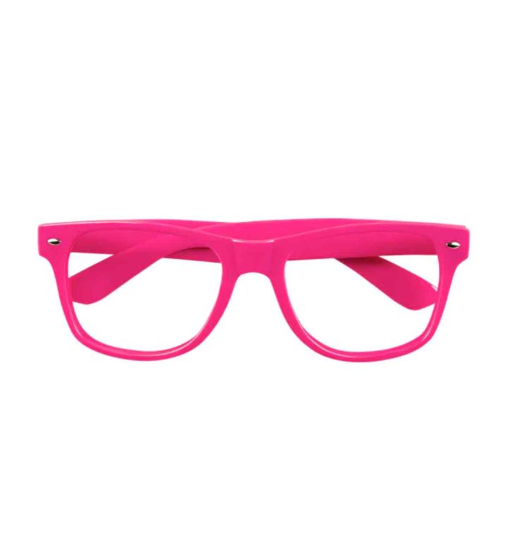 Neon Pink Party Glasses
