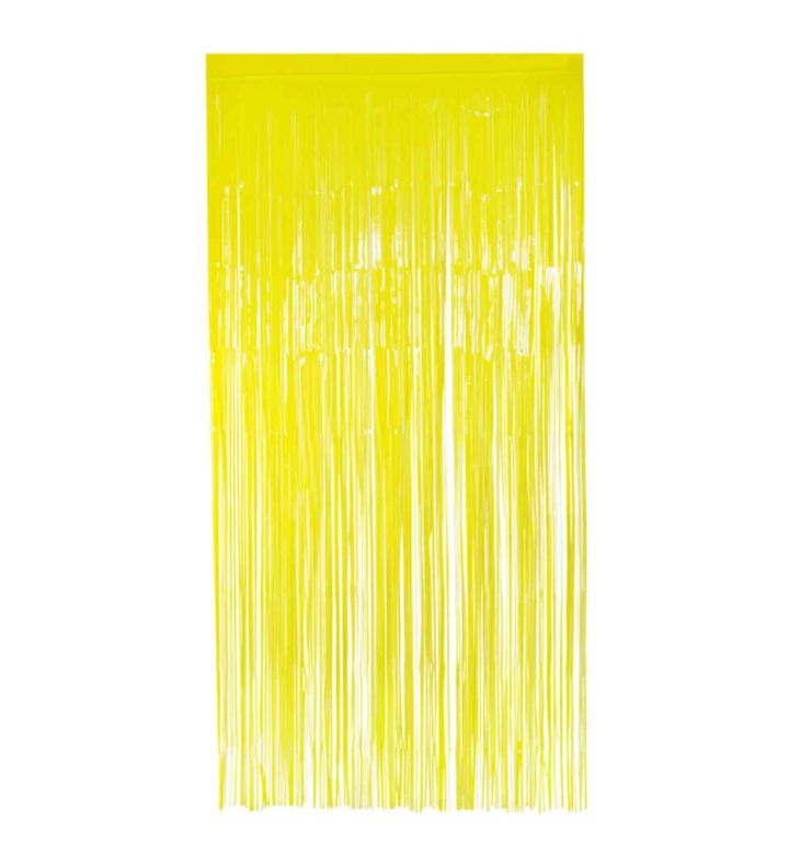 Foil Curtain Neon Yellow 200cm x 100cm