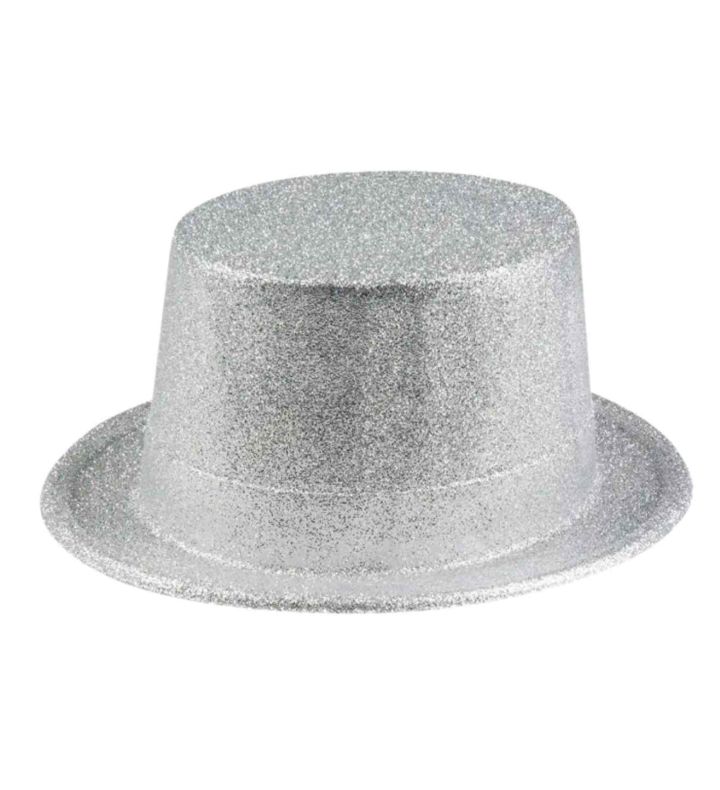 Silver Glitter Hat
