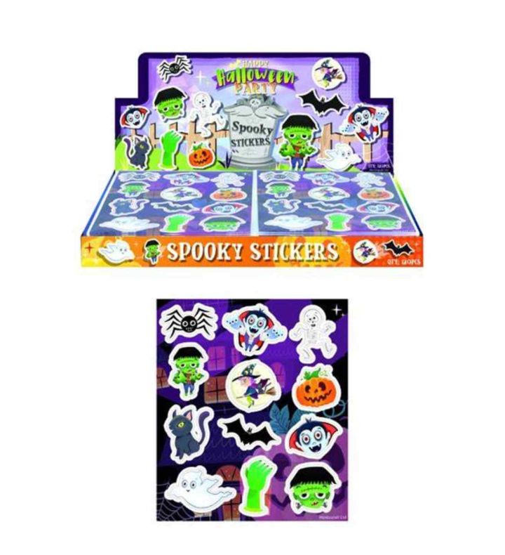 Box of 120 Halloween Fun Stickers