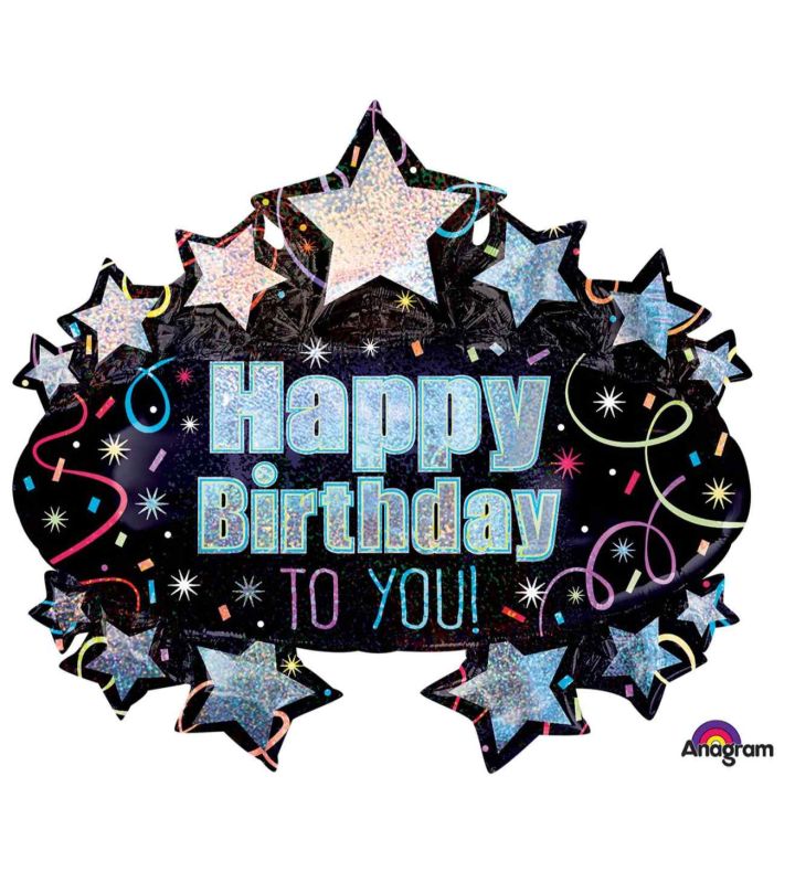 Brilliant Birthday Marquee SuperShape Foil Balloon
