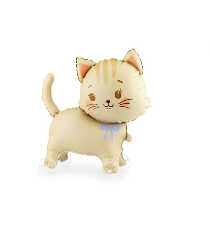 25"  Cat on Wheels Foil Balloon