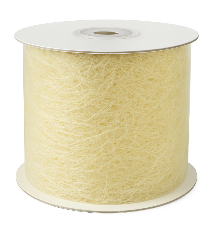 Cream Silk Mesh Ribbon 5cm x 20m
