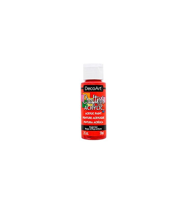 Deco Art Crafters Acrylic Paint Bright Red 2oz