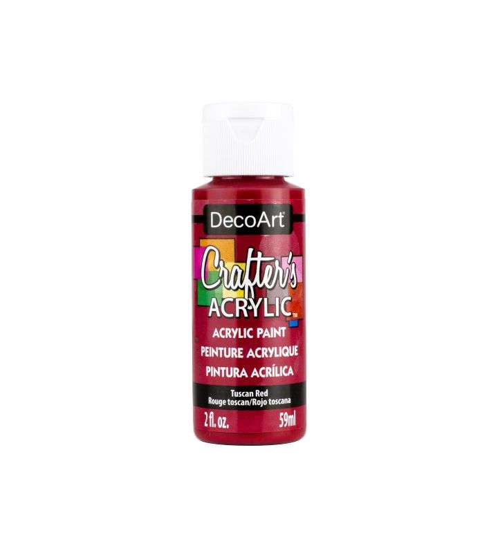Deco Art Crafters Acrylic Paint Tuscan Red 2oz