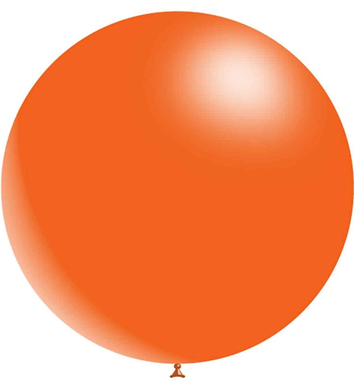 36" Decotex Fashion Solid Orange 04 Latex Balloons 2ct