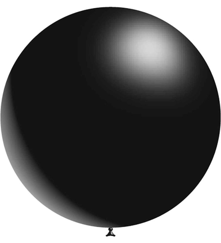 36" Decotex Fashion Solid Black 20 Latex Balloons 2ct