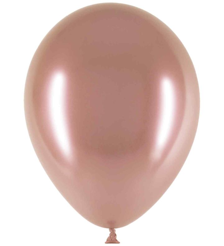 11" Decotex Chromium Rose Gold 87 Latex Balloons 25ct