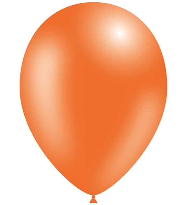 11" Decotex Fashion Solid Orange 04 Latex Balloons 50ct