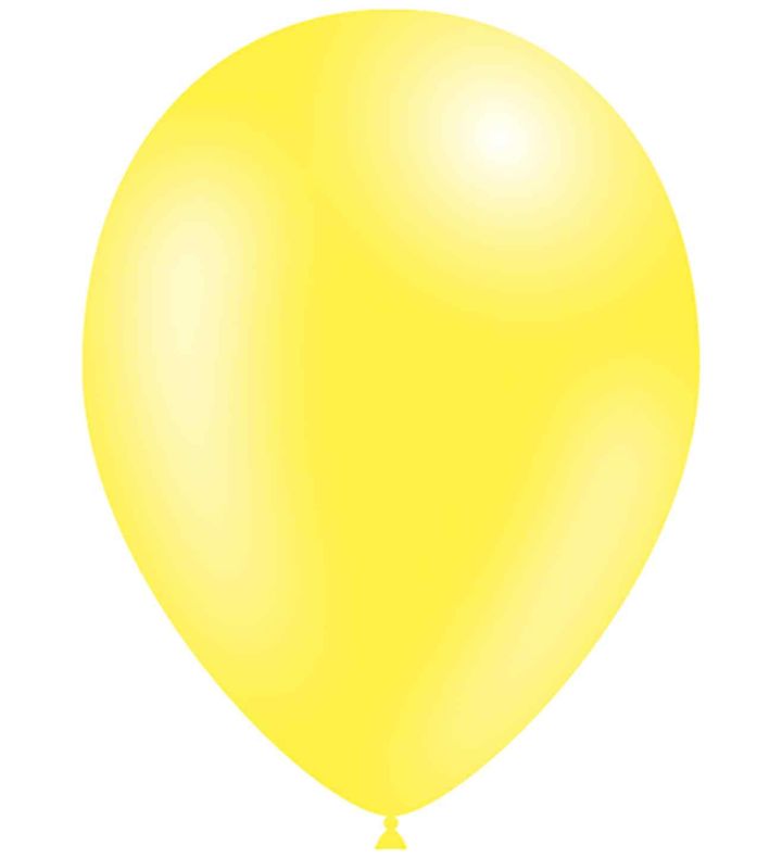 11" Decotex Fashion Solid Yellow 11 Latex Balloons 50ct