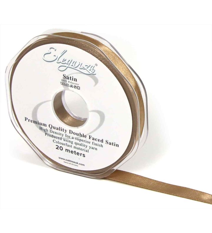 Eleganza Satin Double Faced Deep Rose Gold 10mm x 20m