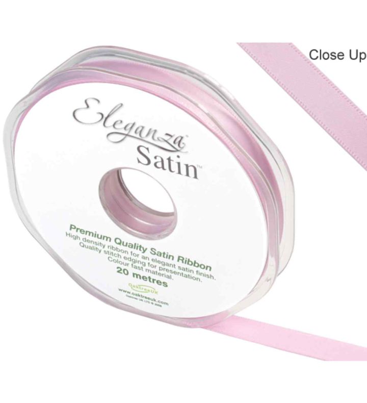 Eleganza Satin Double Faced Fashion Pink - 10mm x 20m