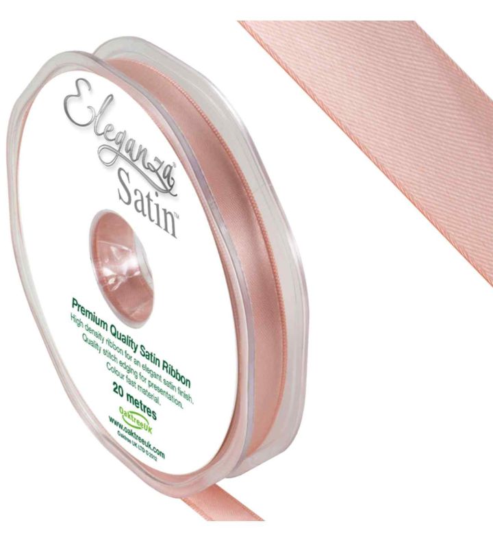 Eleganza Satin Double Faced Rose Gold 10mm x 20m