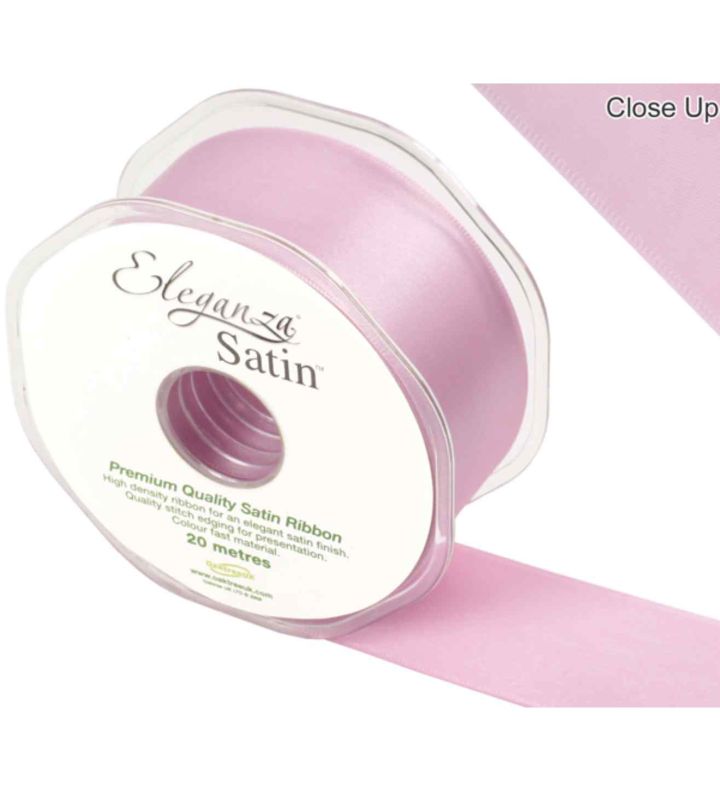 Eleganza Satin Double Faced Fashion Pink - 38mm x 20m