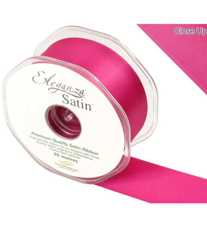 Eleganza Satin Double Faced Fuchsia - 38mm x 20m