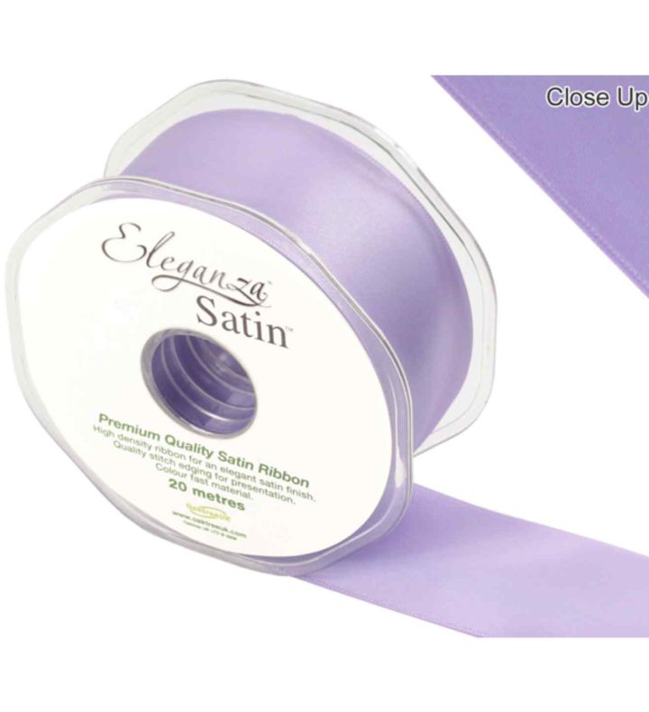 Eleganza Satin Double Faced Lavender - 38mm x 20m