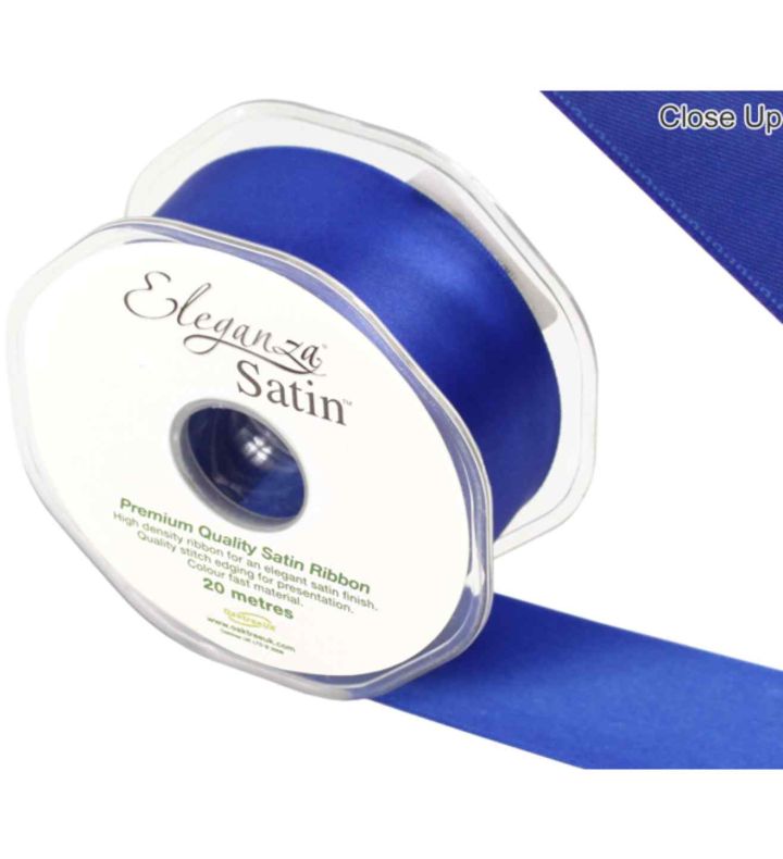 Eleganza Satin Double Faced Royal Blue - 38mm x 20m