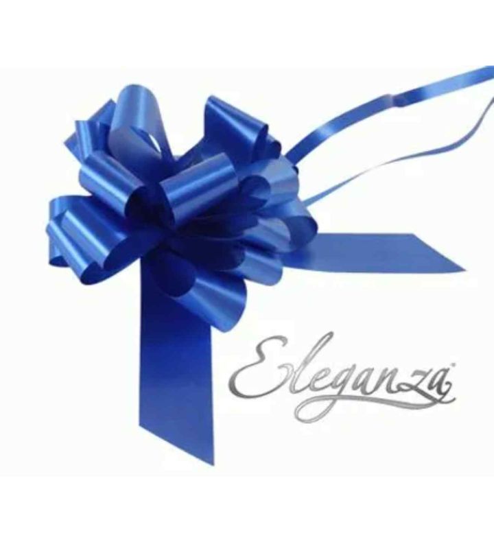Eleganza Poly Pull Bows Royal Blue - 30mm x 30pcs
