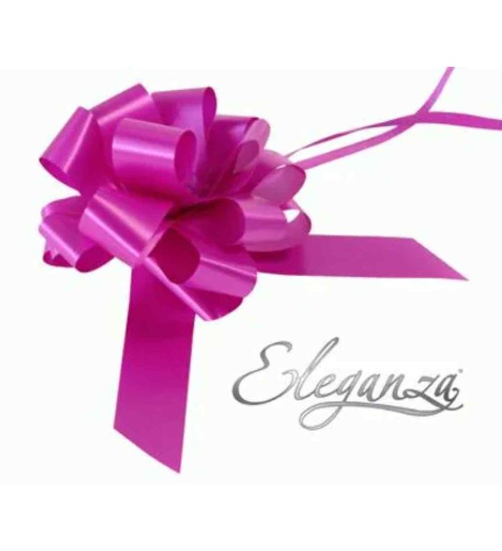 Eleganza Poly Pull Bows Fuchsia - 30mm x 30pcs
