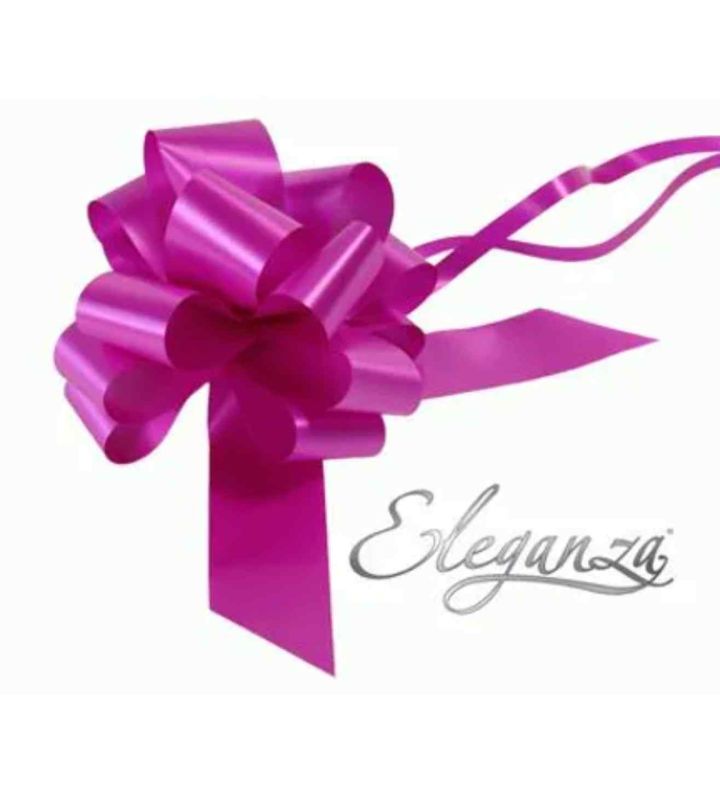 Eleganza Poly Pull Bows Fuchsia - 50mm x 20pcs