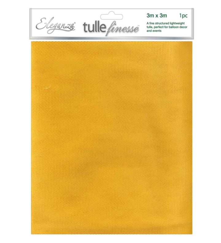 Eleganza Tulle Finesse 3m x 3m Gold 1ct.
