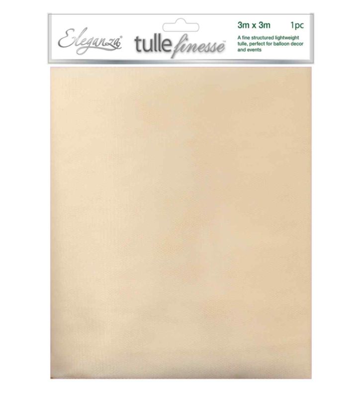 Eleganza Tulle Finesse 3m x 3m Ivory 1ct.