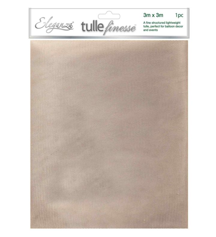 Eleganza Tulle Finesse 3m x 3m Silver 1ct.