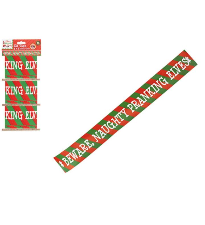 2.75m x 8cm PMS Elf Design Printed Tape 3ct.