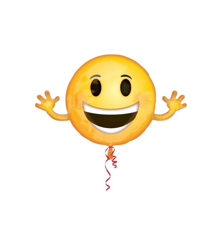 39" Anagram Smiling Emoji SuperShape Foil Balloon