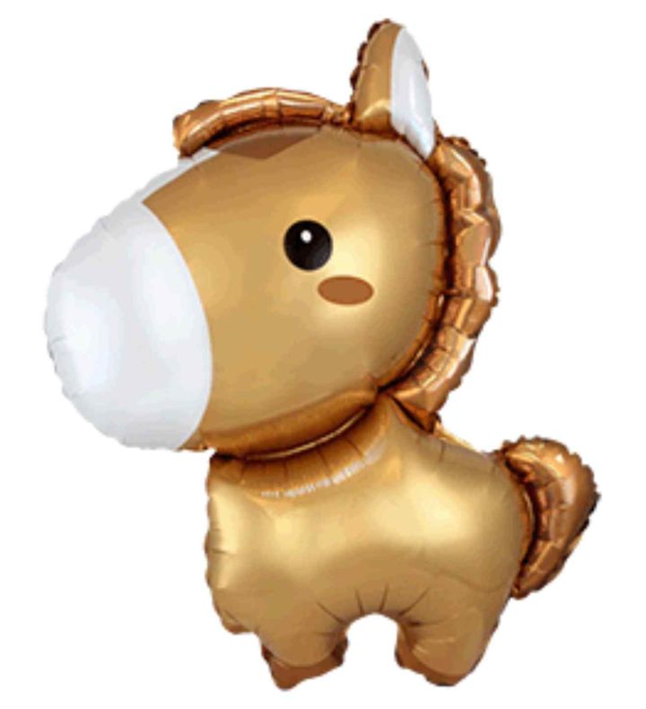 Mini Horse Brown Foil Balloon